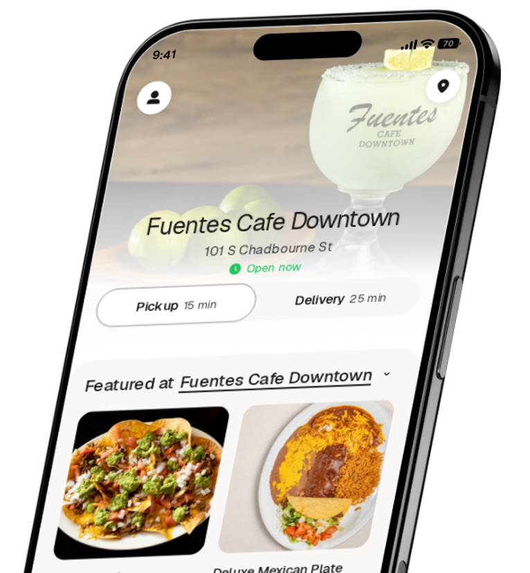 Fuentes Cafe Downtown app preview